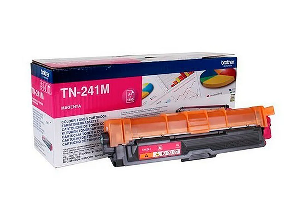 Toner laser brother tn241m couleur magenta 1400p