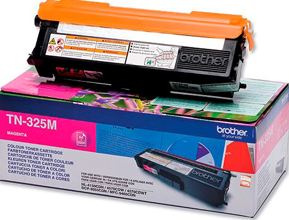 Toner laser brother tn325m couleur magenta haute capacité 3500p