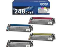 Toner laser brother tn248val pack coloris noir jaune cyan magenta