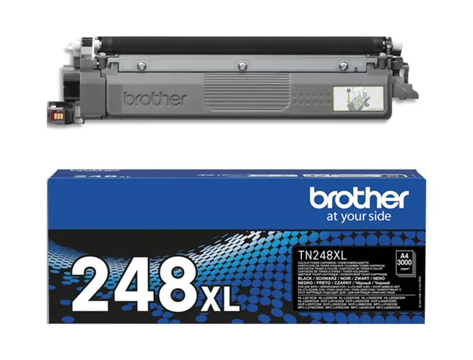 Toner laser brother tn248xlbk 3000p coloris noir