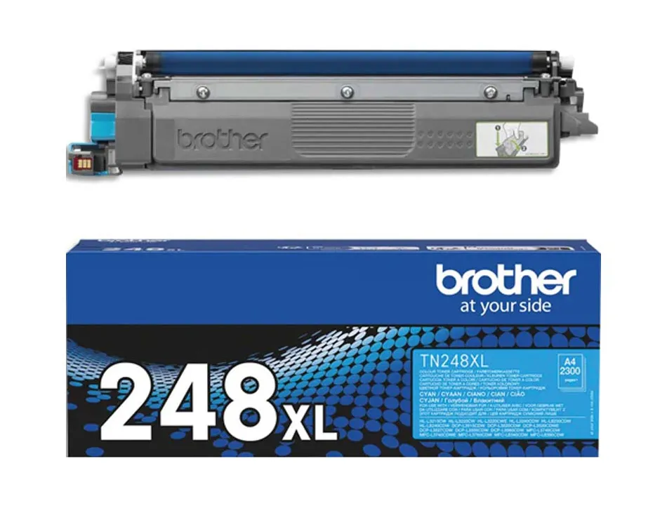 Toner laser brother tn248xlc 2300p coloris cyan