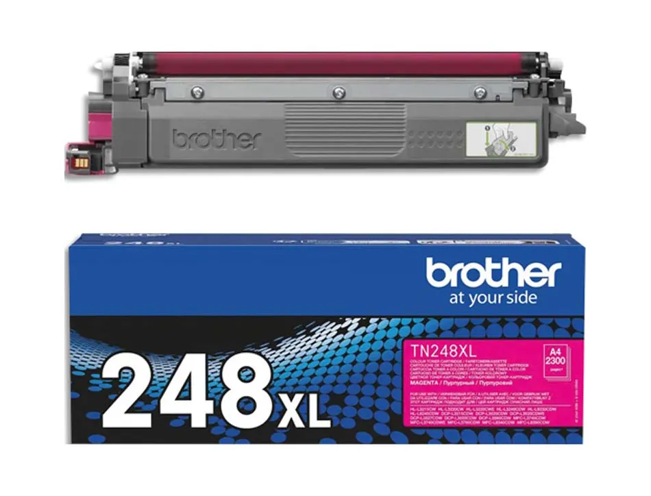 Toner laser brother tn248xlm 2300p coloris magenta