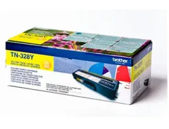 Toner laser brother tn328y couleur jaune haute capacite 6000p