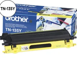 Toner laser brother tn135y couleur jaune haute capacité 4000p