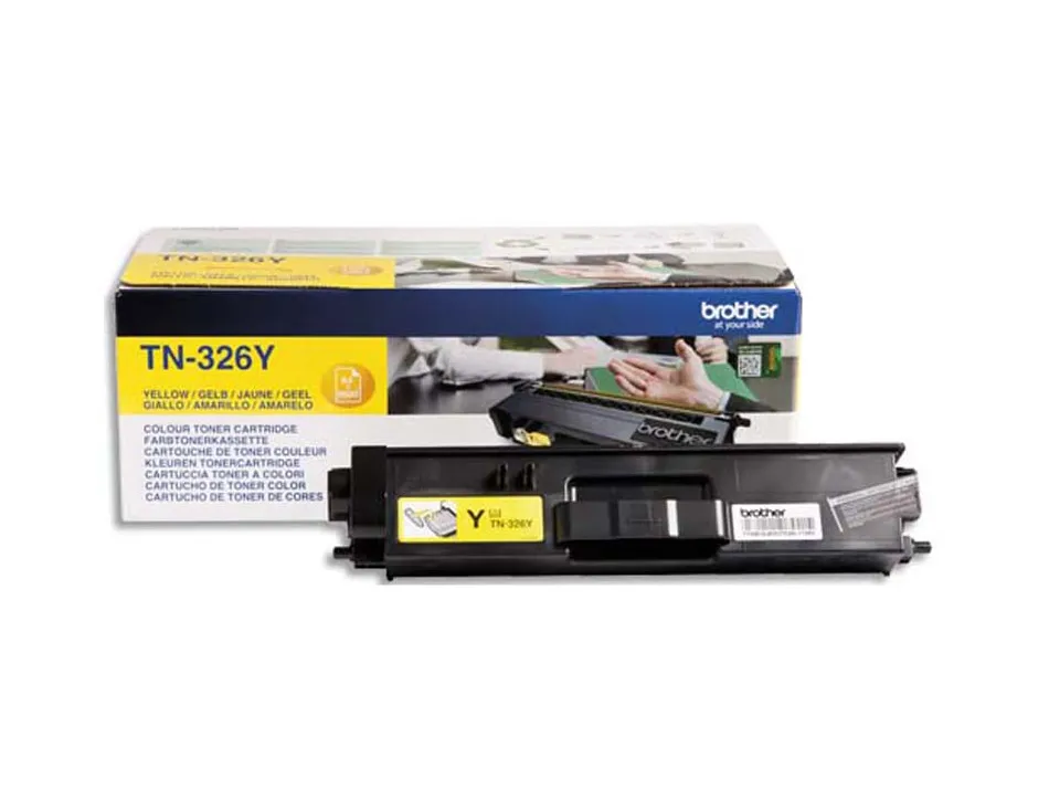 Toner laser brother tn326y couleur jaune 3500p