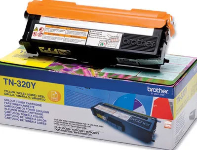 Toner laser brother tn320y couleur jaune 1500p