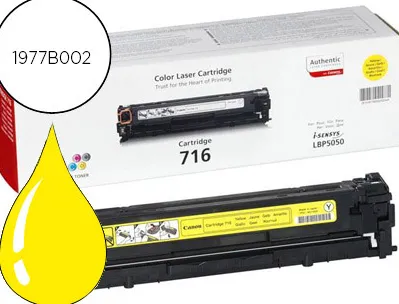 Toner laser canon 1977b002 couleur jaune 1500p