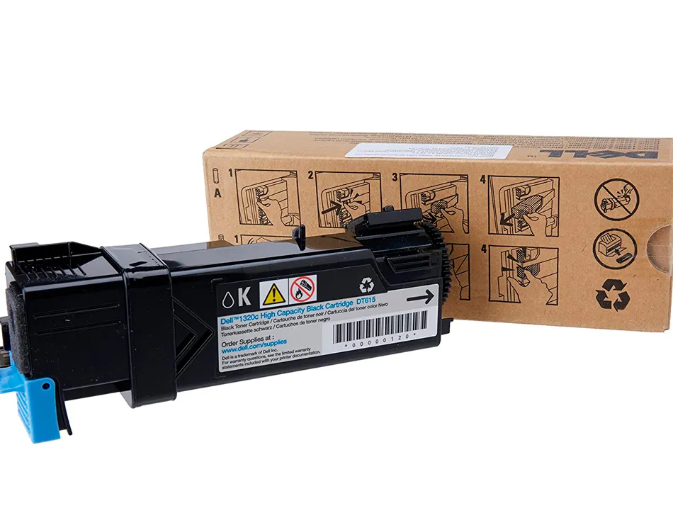 Toner laser dell dt615 ku052/dt615 couleur noir 2000p