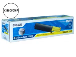 Toner laser epson s050187 c13s050187 couleur jaune haute capacité 4000p