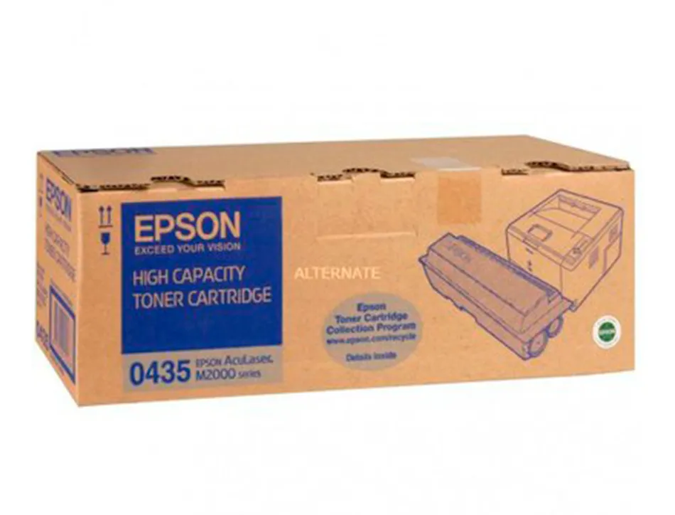 Toner laser epson s050435 c13s050435 couleur noir haute capacité 8000p
