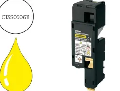 Toner laser epson s050611 c13s050611 couleur jaune 1400p