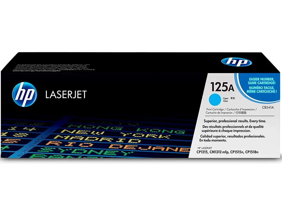 Toner laser hp 125a cb542a pour color laserjet cm1312/cp1205/1210/1215/1510/1515/n/1518 couleur jaune 1400p