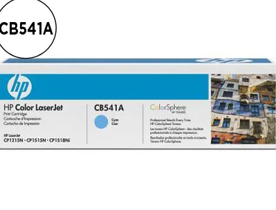 Toner laser hp 125a cb541a pour color laserjet cm1312/cp1205/1210/1215/1510/1515/n/1518 couleur cyan 1400p