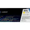 Toner laser hp 304a cc532a pour color laserjet cm2320mfp/cp2025 couleur jaune 2800p