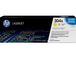 Toner laser hp 304a cc532a pour color laserjet cm2320mfp/cp2025 couleur jaune 2800p