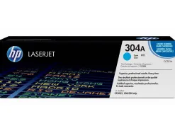Toner laser hp 304a cc531a pour color laserjet cm2320mfp/cp2025 couleur cyan 2800p