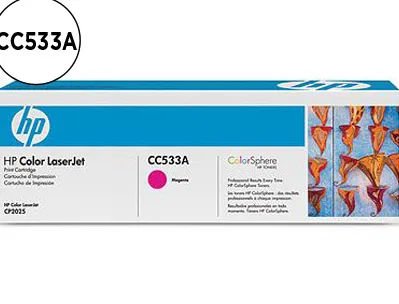 Toner laser hp 304a cc533a pour color laserjet cm2320mfp/cp2025 couleur magenta 2800p