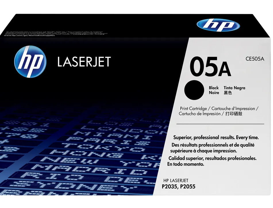 Toner laser hp 05a ce505a pour laserjet p2035/2055d/dn couleur noir 2300p