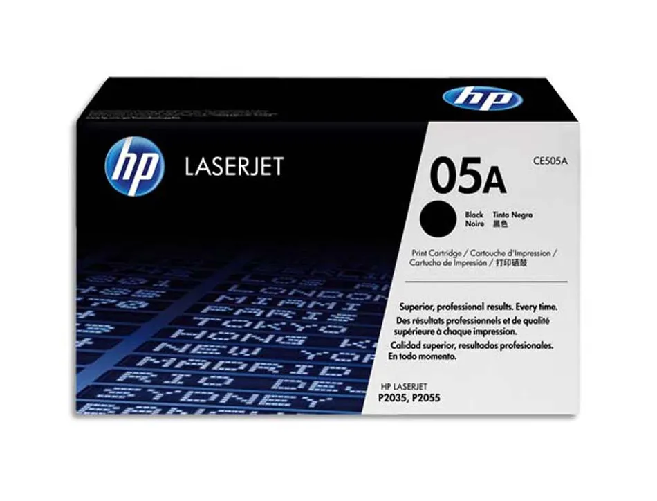 Toner laser hp 05a ce505a pour laserjet p2035/2055d/dn couleur noir 2300p
