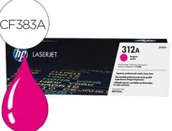 Toner laser hp 312a cf383a pour laserjet pro mfp m476 couleur magenta 2700p