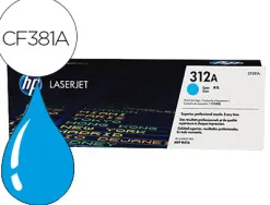 Toner laser hp 312a cf381a pour laserjet pro mfp m476 couleur cyan 2700p