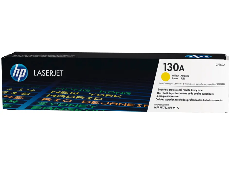Toner laser hp 130a cf350a pour laserjet m170/176/177 couleur jaune 1300p