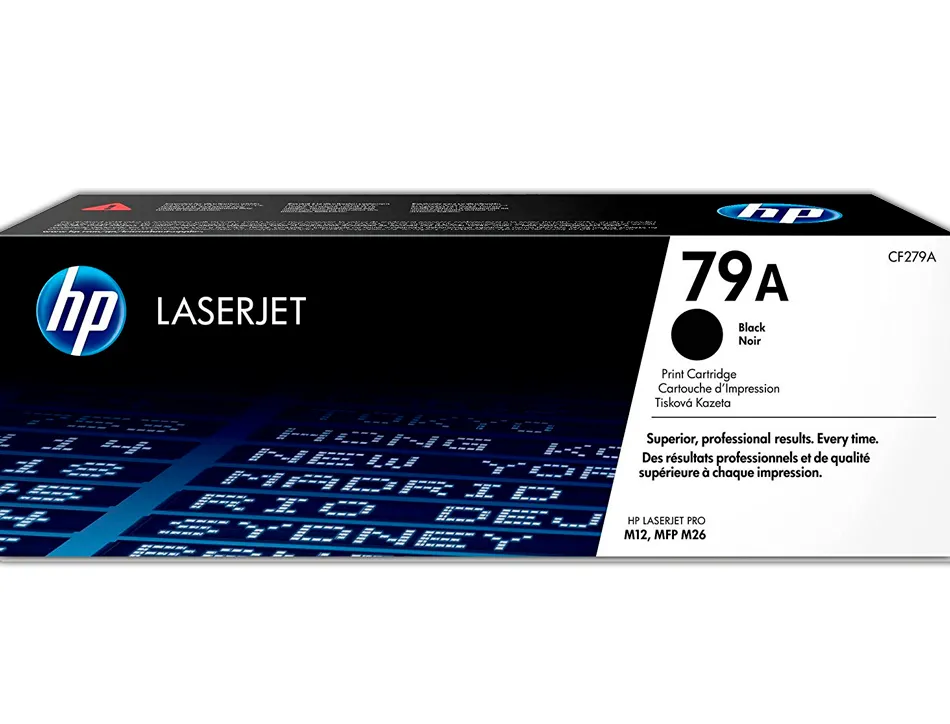 Toner laser hp 79a cf279a pour laserjet pro m12/mfp m26 couleur noir 1000p