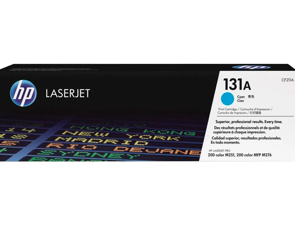 Toner laser hp 131a cf211a pour laserjet pro m251/m276 couleur cyan 1800p