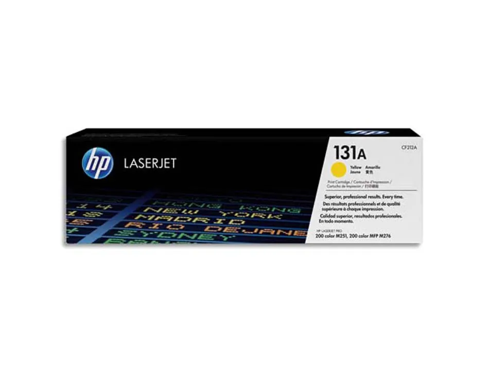 Toner laser hp 131a cf212a pour laserjet pro m251/m276 couleur jaune 1800p