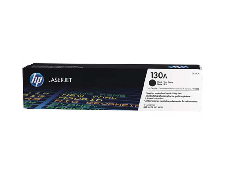Toner laser hp 130a cf350a pour laserjet m170/176/177 couleur noir 1300p