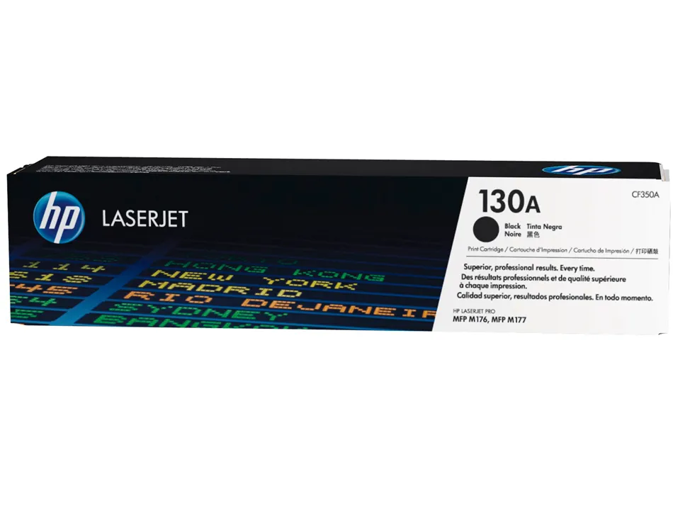 Toner laser hp 130a cf350a pour laserjet m170/176/177 couleur noir 1300p
