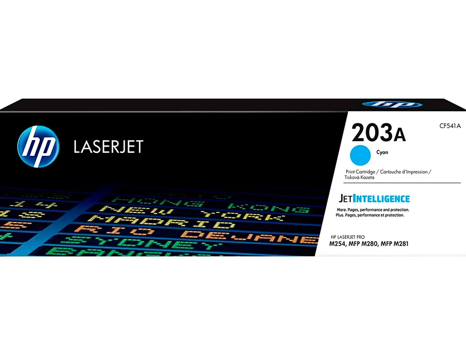 Toner laser hp 203a original couleur cyan