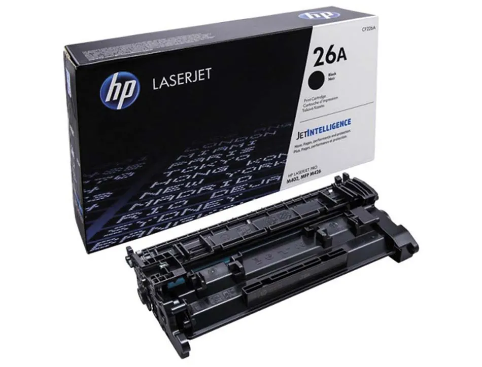 Toner laser hp 26a pour laserjet pro m402/mfp m426 couleur noir 3100p