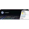 Toner laser hp 201a pour laserjet pro mfp m277/m274/m252 couleur jaune 1400p