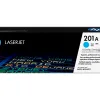 Toner laser hp 201a pour laserjet pro mfp m277/m274/m252 couleur cyan 1400p