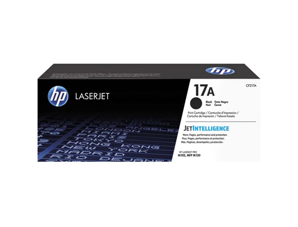 Toner laser hp 17a pour laserjet pro m102/mfp m130 couleur noir 1600p
