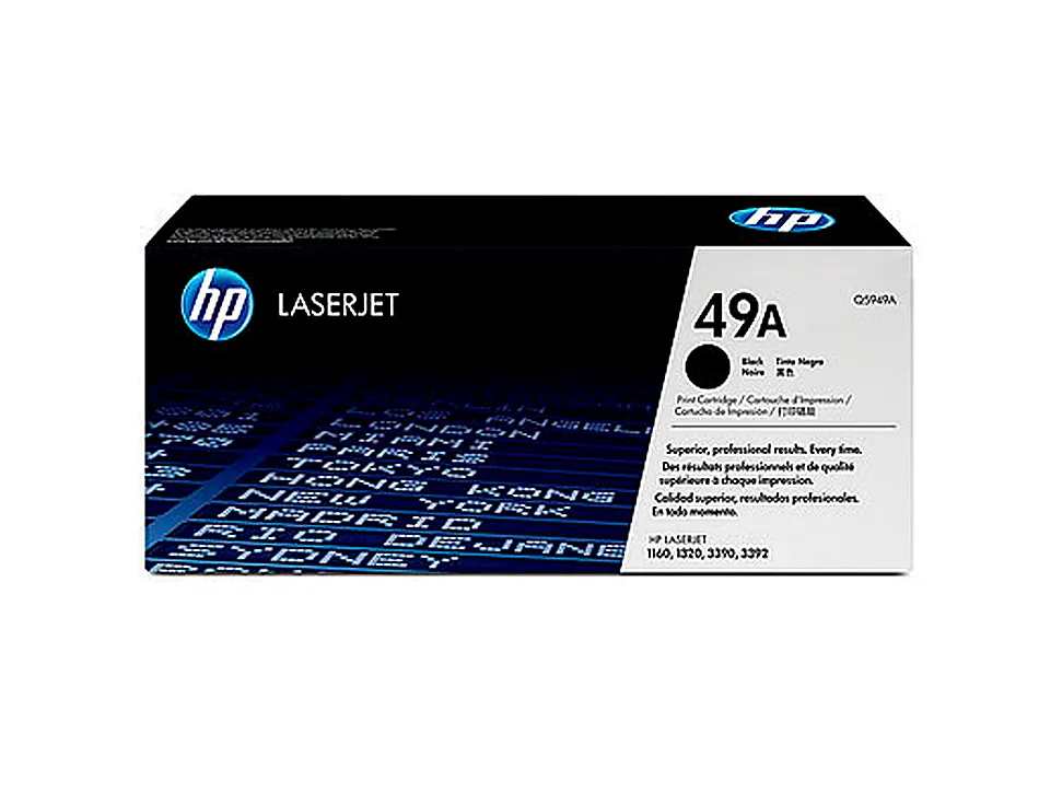 Toner laser hp 49a q5949a pour laserjet 1160/1320/3390/3392 couleur noir 2500p