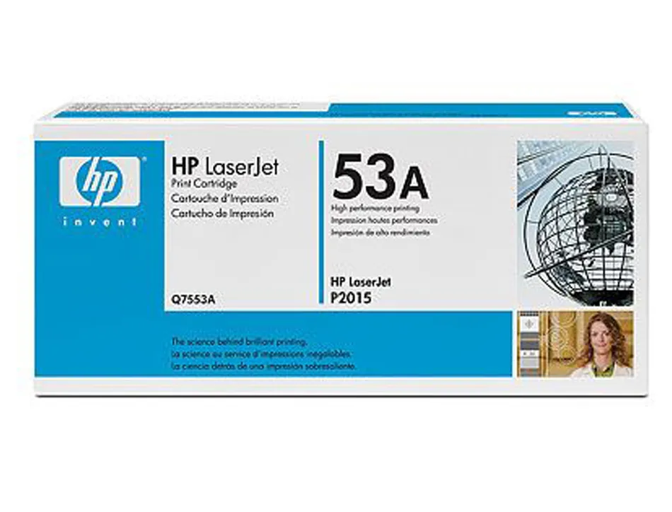 Toner laser hp 53a q7553a pour laserjet m2727mfp/p2015 couleur noir 3000p