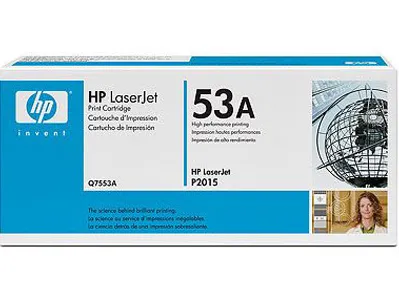 Toner laser hp 53a q7553a pour laserjet m2727mfp/p2015 couleur noir 3000p