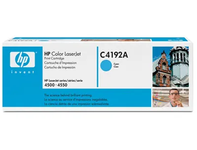 Toner laser hp c4192a couleur cyan 6000p