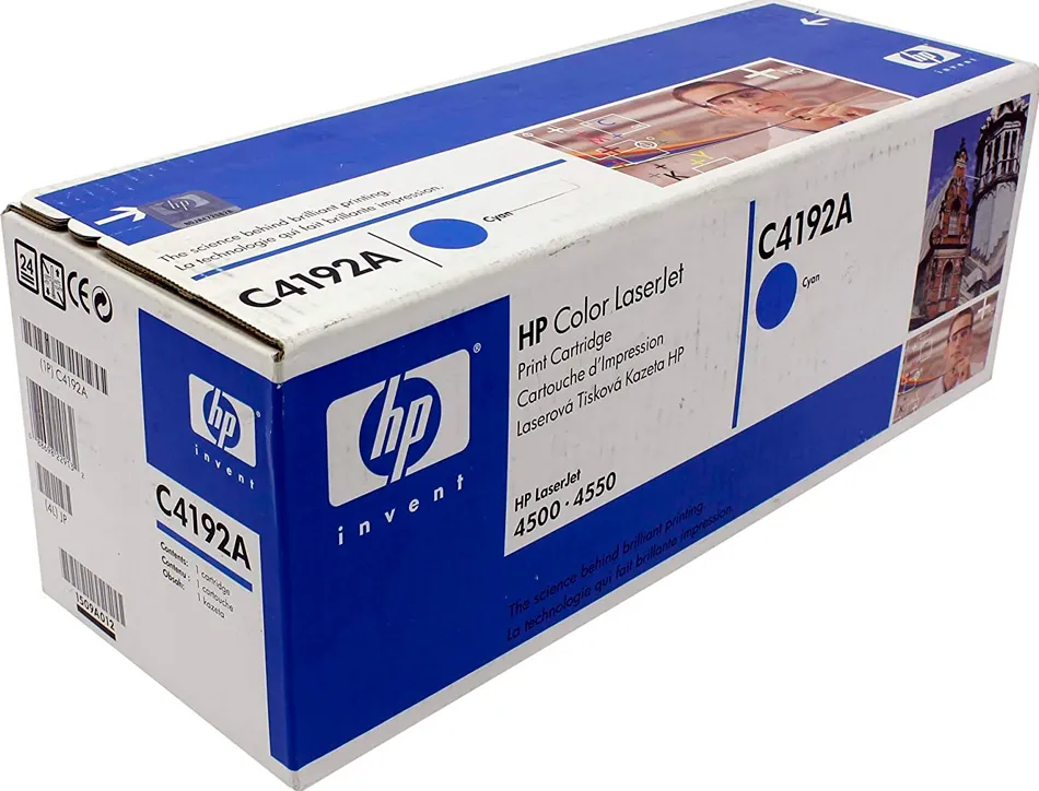 Toner laser hp c4192a couleur cyan 6000p