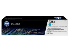 Toner laser hp n.126a ce311a 126a coloris cyan 1000p