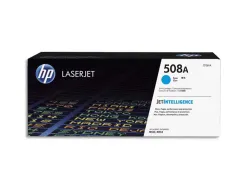 Toner laser hp n.508a laserjet entreprise m552/m553/m577 couleur cyan 5000p