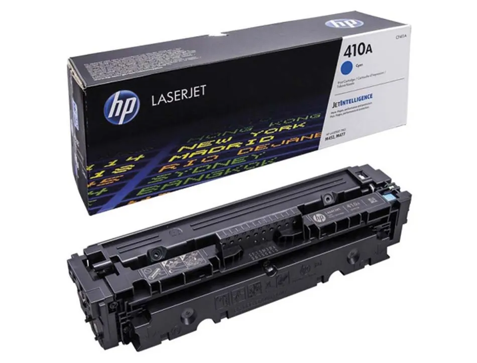Toner laser hp n.410a laserjet pro m377/m452/mfp m477 couleur cyan 2300p