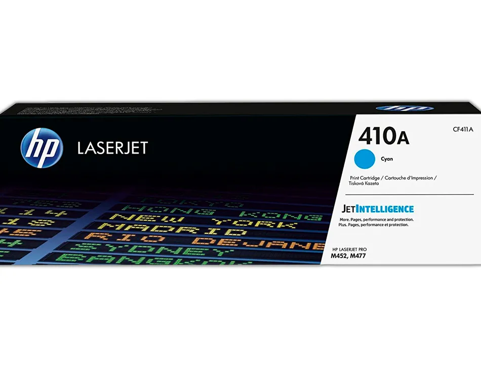 Toner laser hp n.410a laserjet pro m377/m452/mfp m477 couleur cyan 2300p