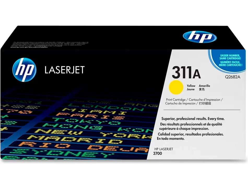 Toner laser hp n.82a q2682a couleur jaune 6000p