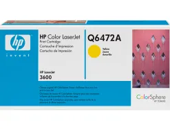 Toner laser hp n.502a q6472a couleur jaune 4000p