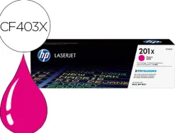 Toner laser hp n.201x laserjet pro mfp m277/m274/m252 couleur magenta 2400p