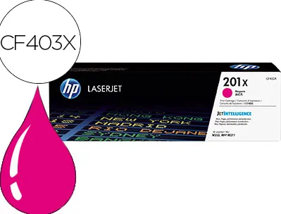 Toner laser hp n.201x laserjet pro mfp m277/m274/m252 couleur magenta 2400p