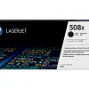 Toner laser hp n.508x laserjet entreprise m552/m553/m577 couleur noir 12500p
